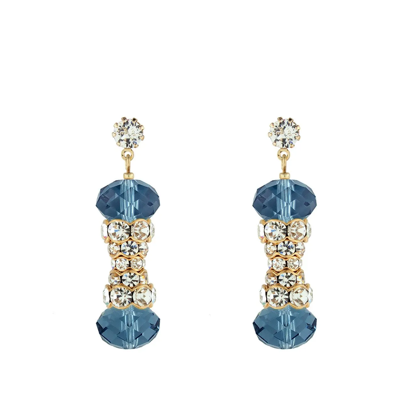 Crystal Embellished Statement Earrings