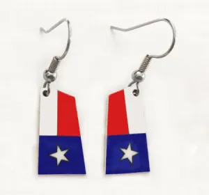 Custom Aluminum Rowing Team Oar Earrings with French Wires