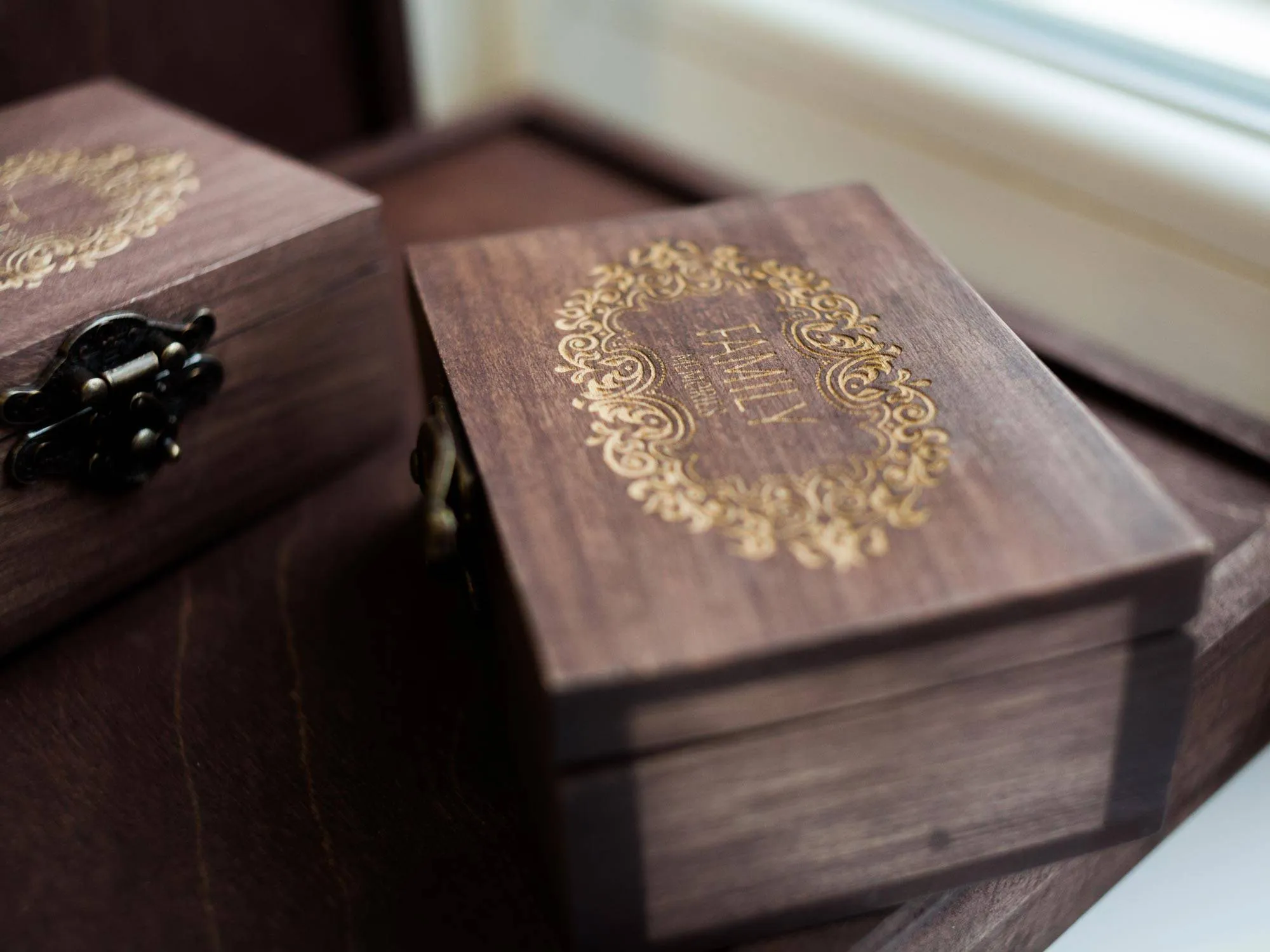 Custom Wooden USB Box with USB Drive (option)