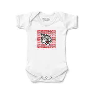 Davidson Wildcats Retro Bodysuit