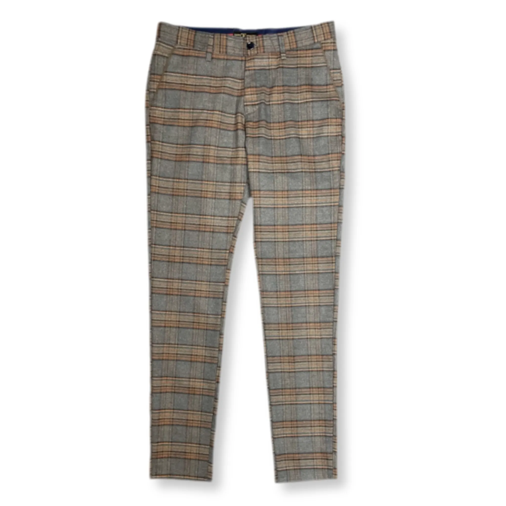 Delmar Slim Fit Plaid Pants