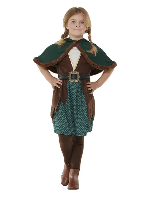 Deluxe Forest Archer Adventure Girls Costume