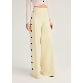 Derek Lam 10 Crosby Carter Wide Leg Button Detail Trouser