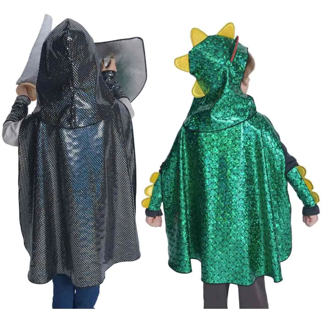 Dragon & Knight Reversible Cape Set