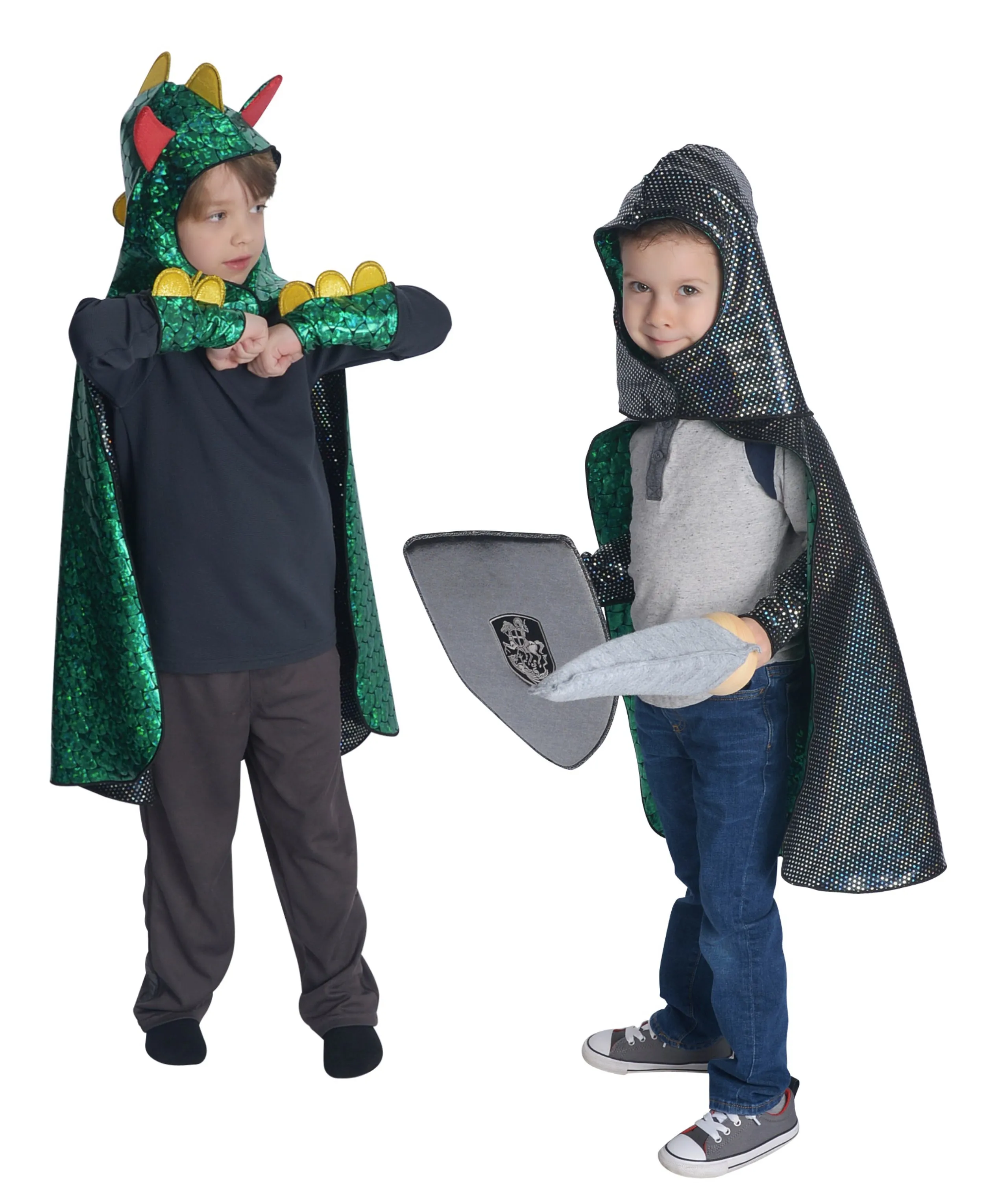 Dragon & Knight Reversible Cape Set