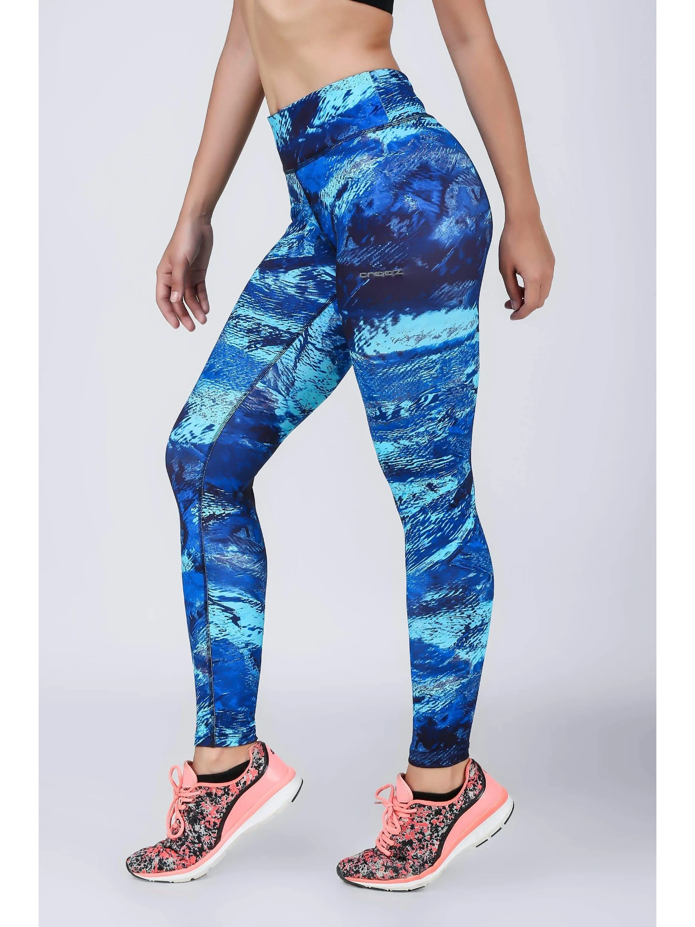 Essential Aqua Life Printed Leggings