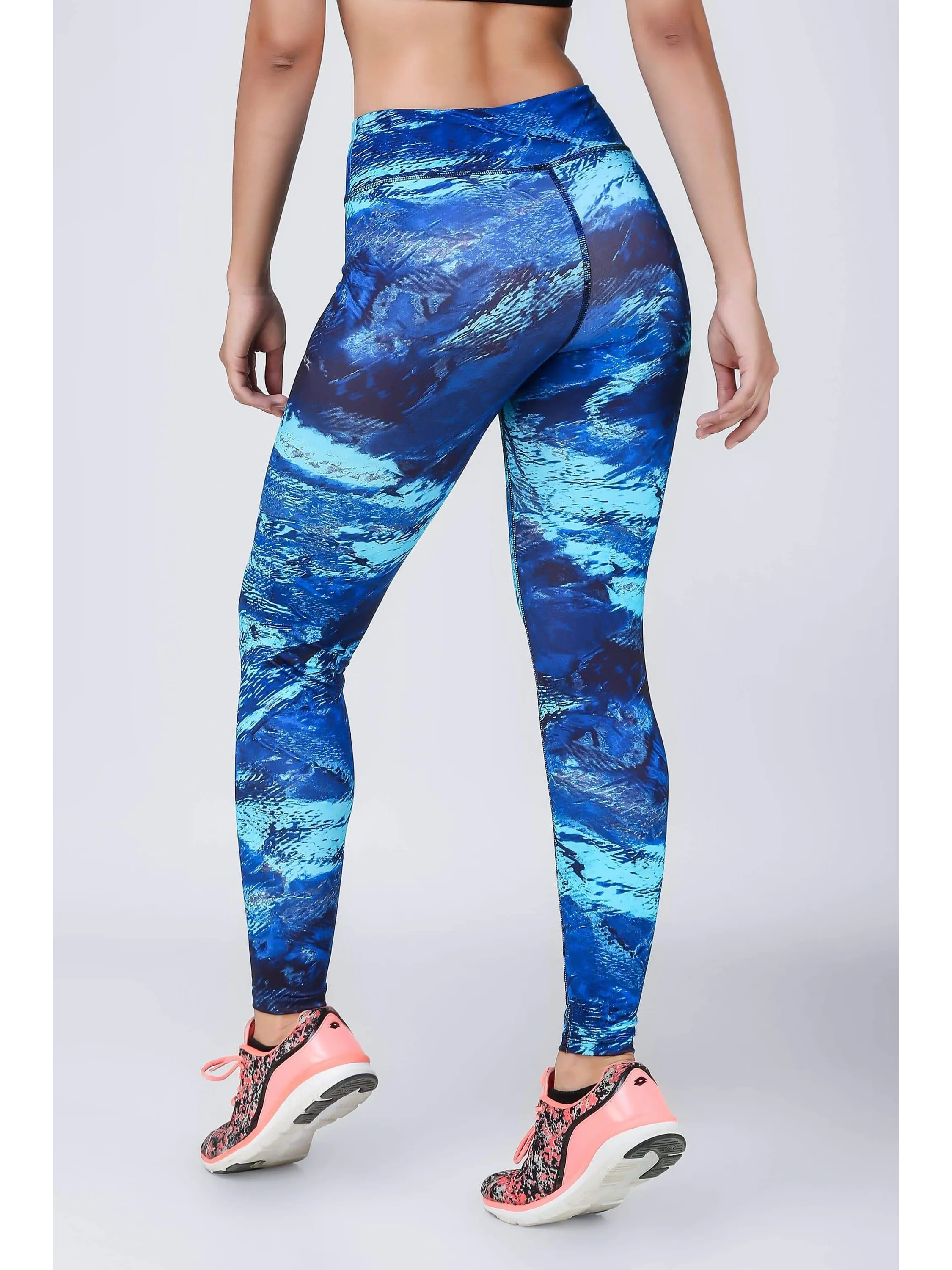 Essential Aqua Life Printed Leggings