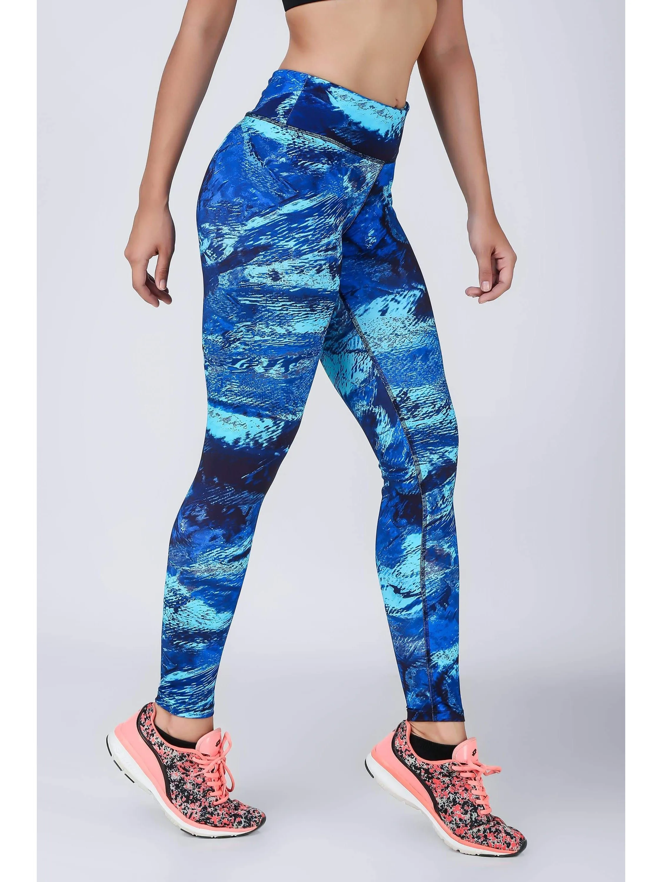 Essential Aqua Life Printed Leggings