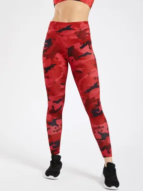 Essential Camo Printed Full Length Leggings#1