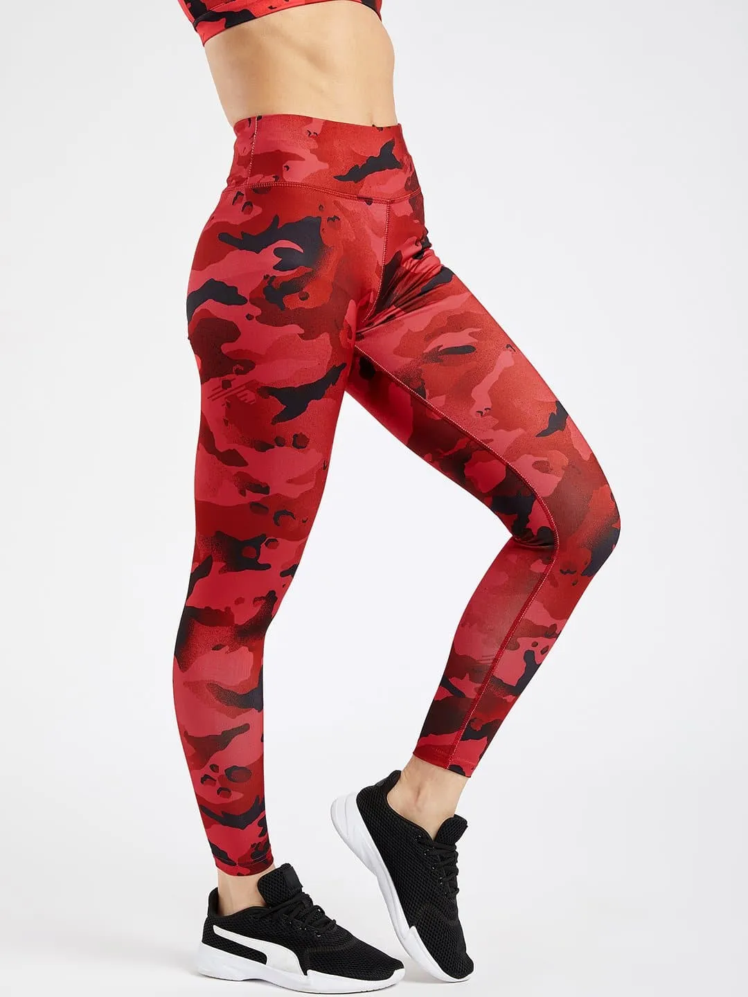 Essential Camo Printed Full Length Leggings#1