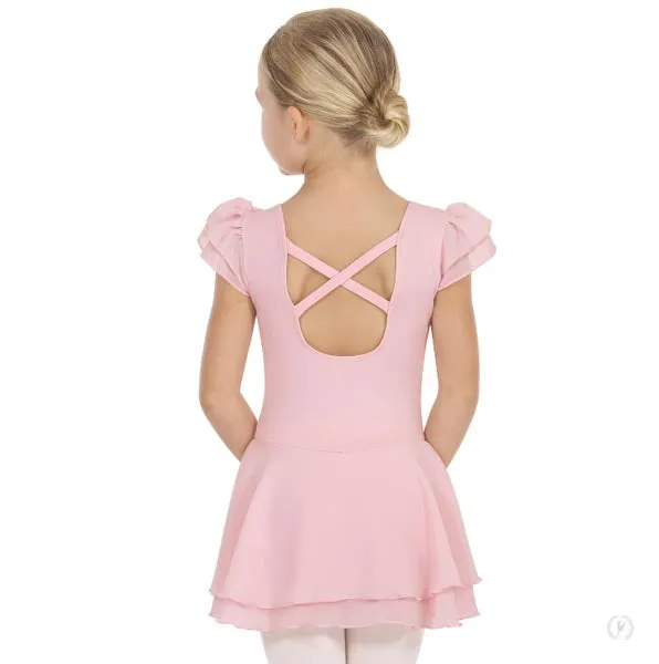 Eurotard 0206 Girls Ruffle Sleeve Dance Dress