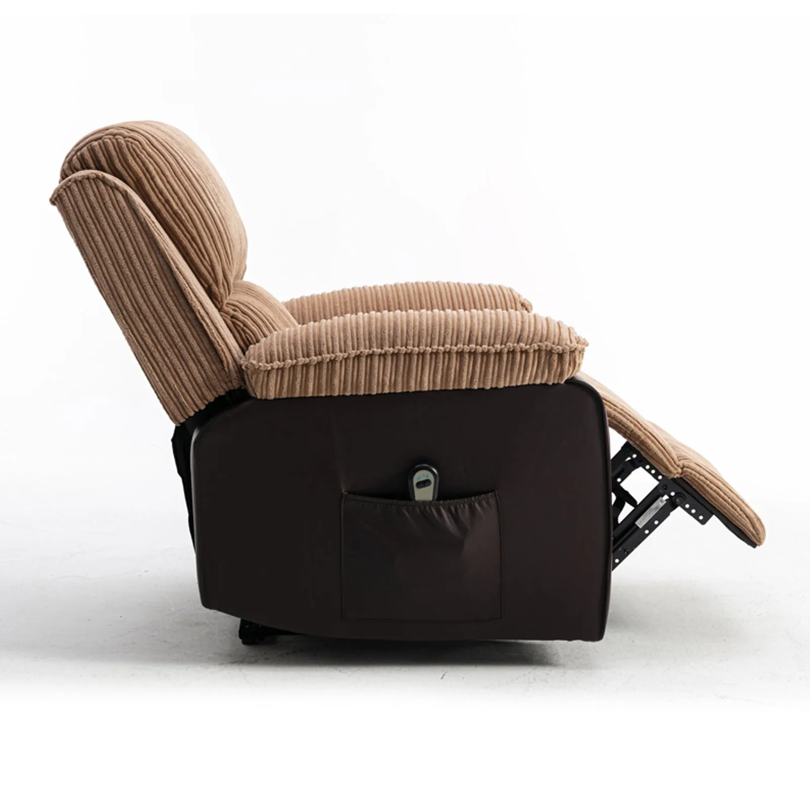 Fabric Upholstered Recliner, Brown