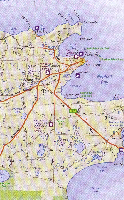 Fleurieu Peninsula & Kangaroo Island Cartographics Map