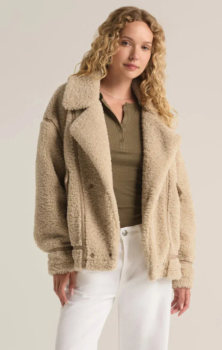 Fossil Sherpa Coat