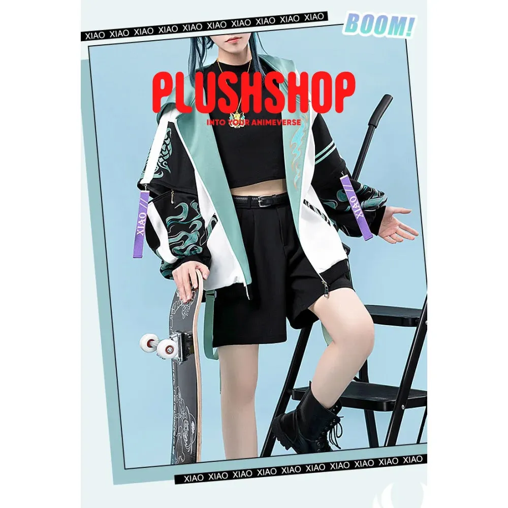 Genshin Impact Xiao&Wanderer Theme Costume Cosplay Casual Wearing Outfit Coat