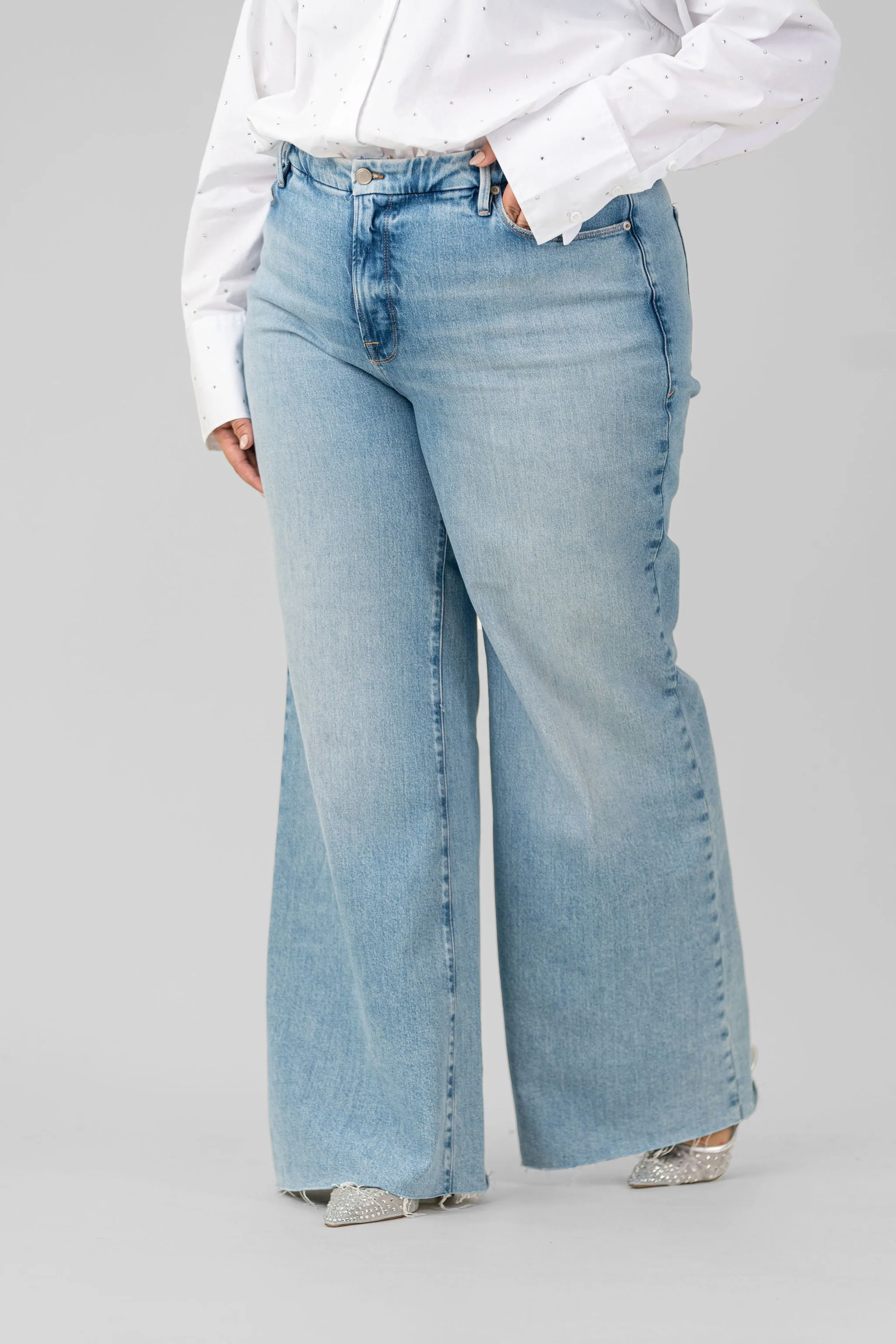 GOOD WAIST PALAZZO JEANS