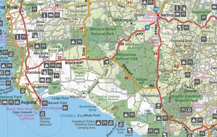 Hema South West Western Australia Map