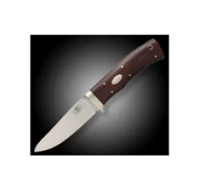 Hunting Knife 9 Maroon Micarta