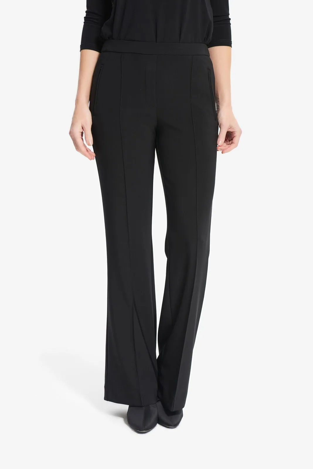 Joseph Ribkoff Pintuck Flared Trousers