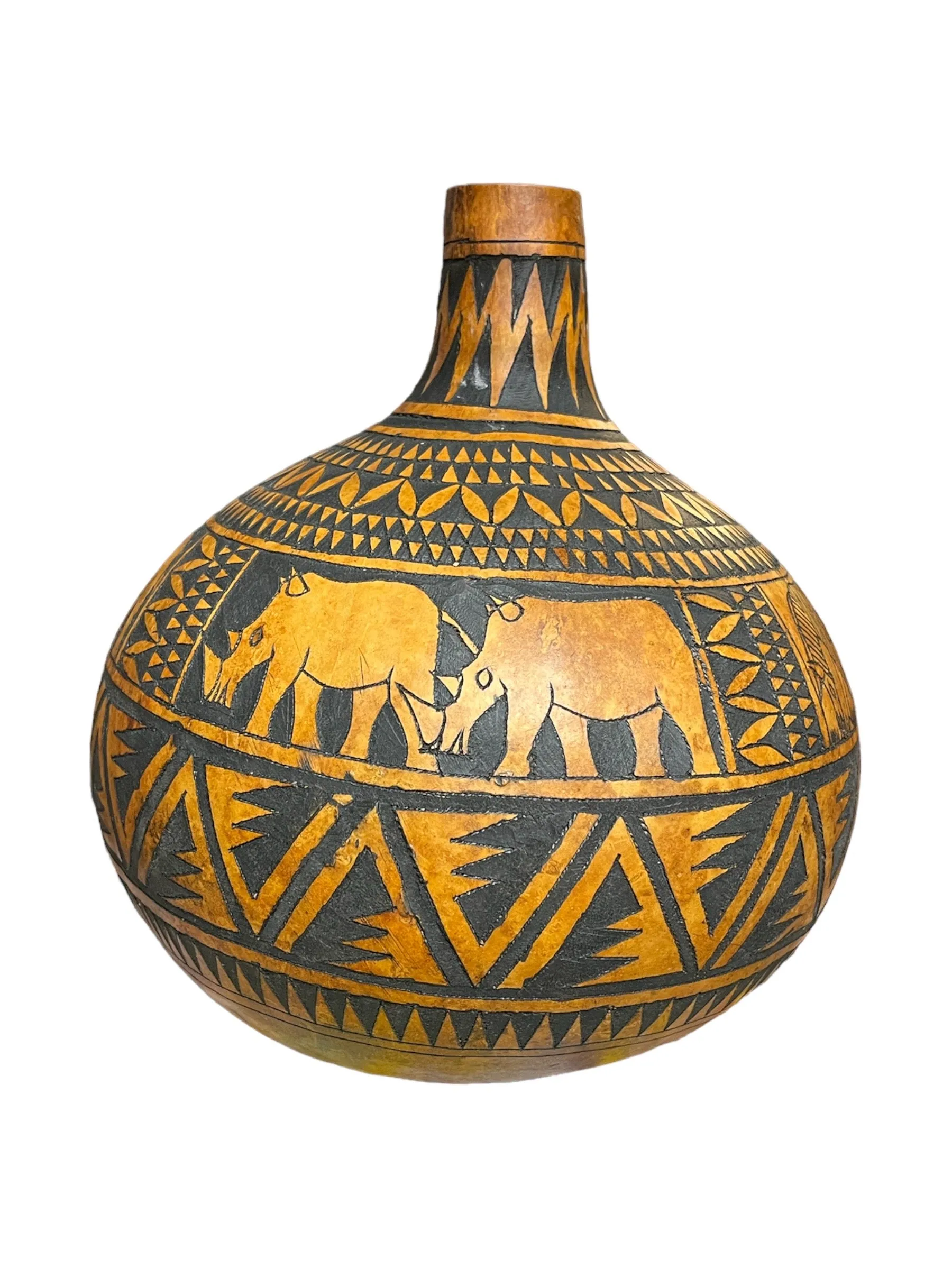 Kenyan Big 5 Calabash Gourd Jugs