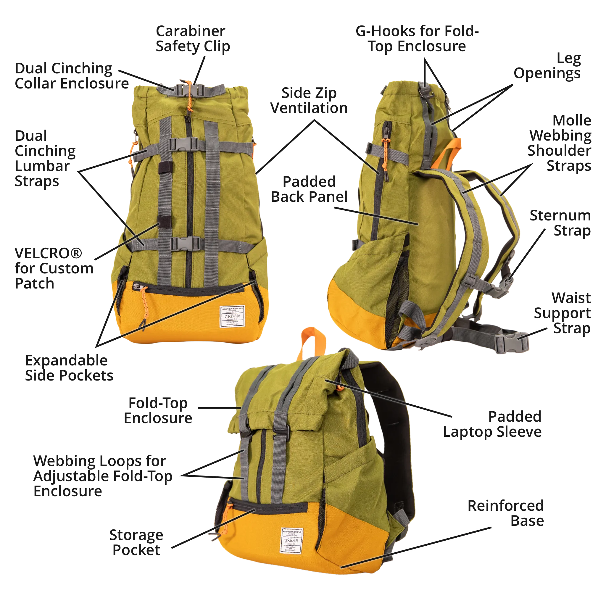 Klearance Urban 3 | Dual Use Dog Carrier & Traditional Backpack