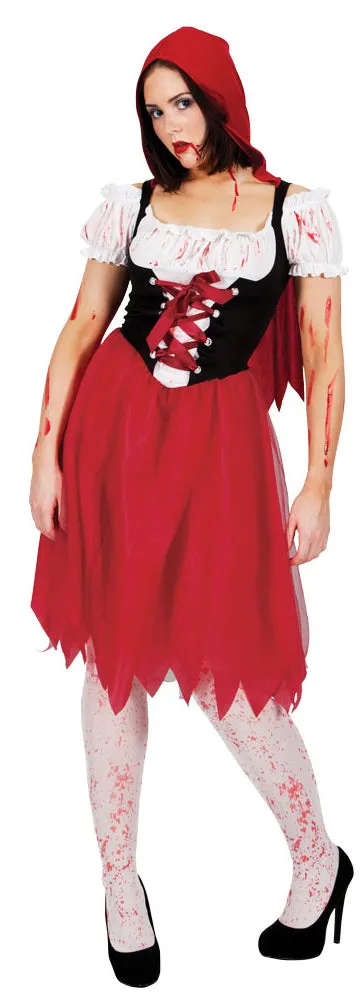 Ladies Blood Red Riding Hood Halloween Costume