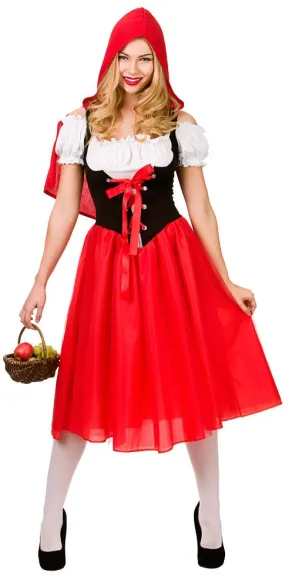 Ladies Fairytale Red Riding Hood World Book Day Costume