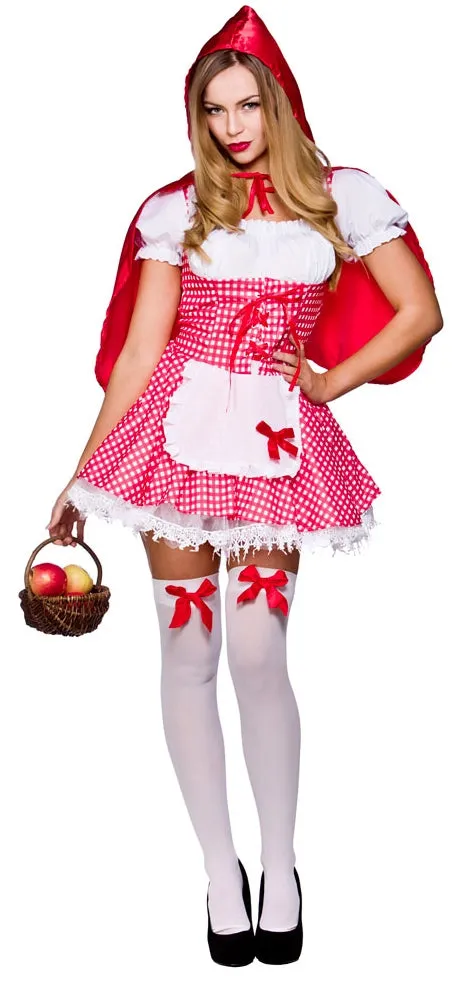 Ladies Raunchy Red Riding Hood Fairy Tale Costume