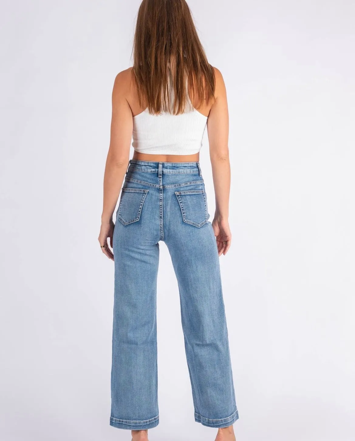 Maddie Flared Jeans - Denim Blue