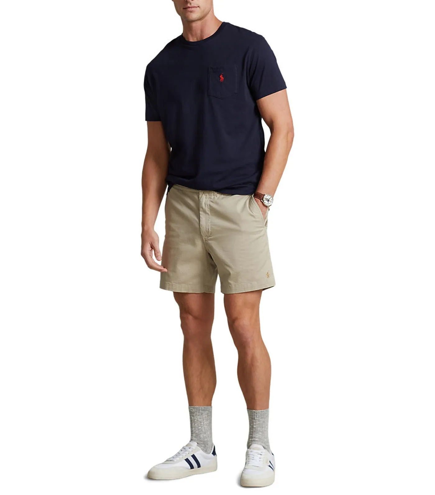 Men's 6-Inch Polo Prepster Stretch Chino Short Khaki Tan