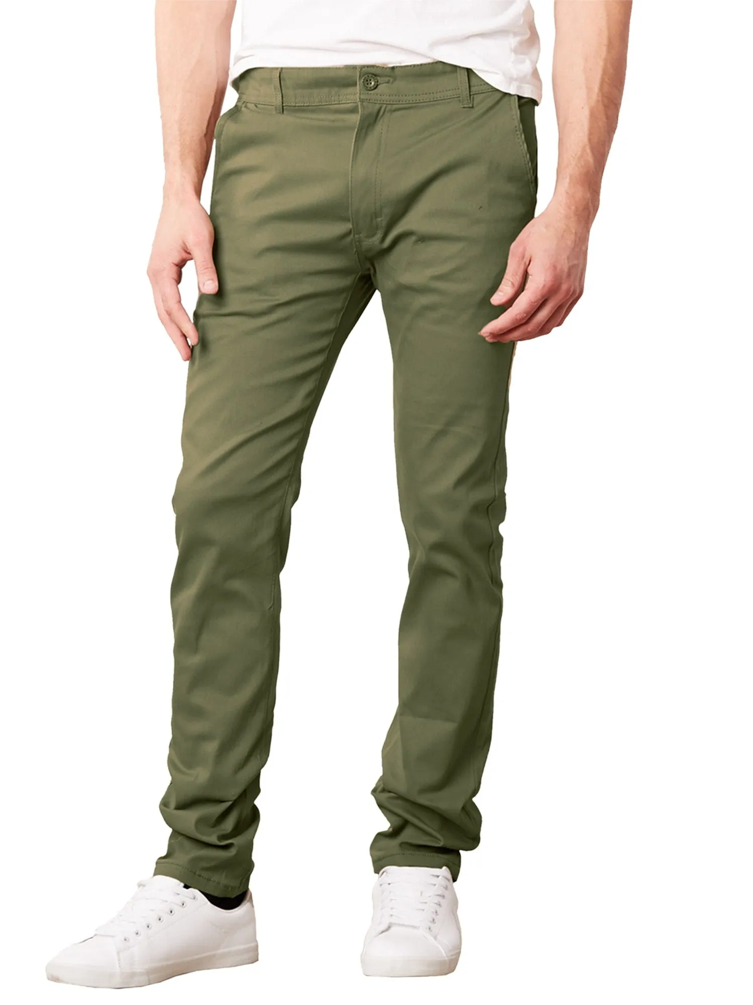 Men's Slim Fit Cotton Stretch Chino Pants