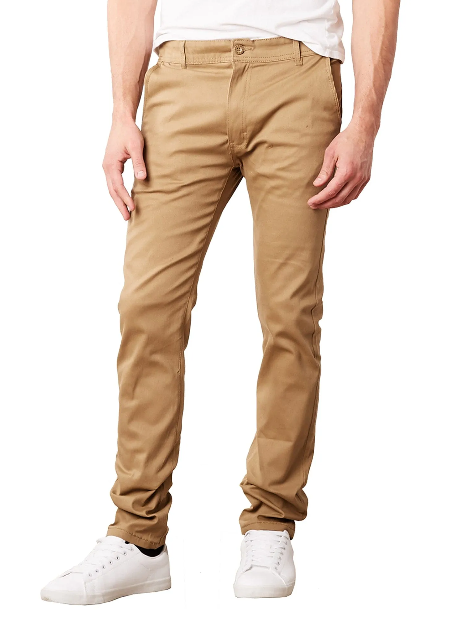 Men's Slim Fit Cotton Stretch Chino Pants