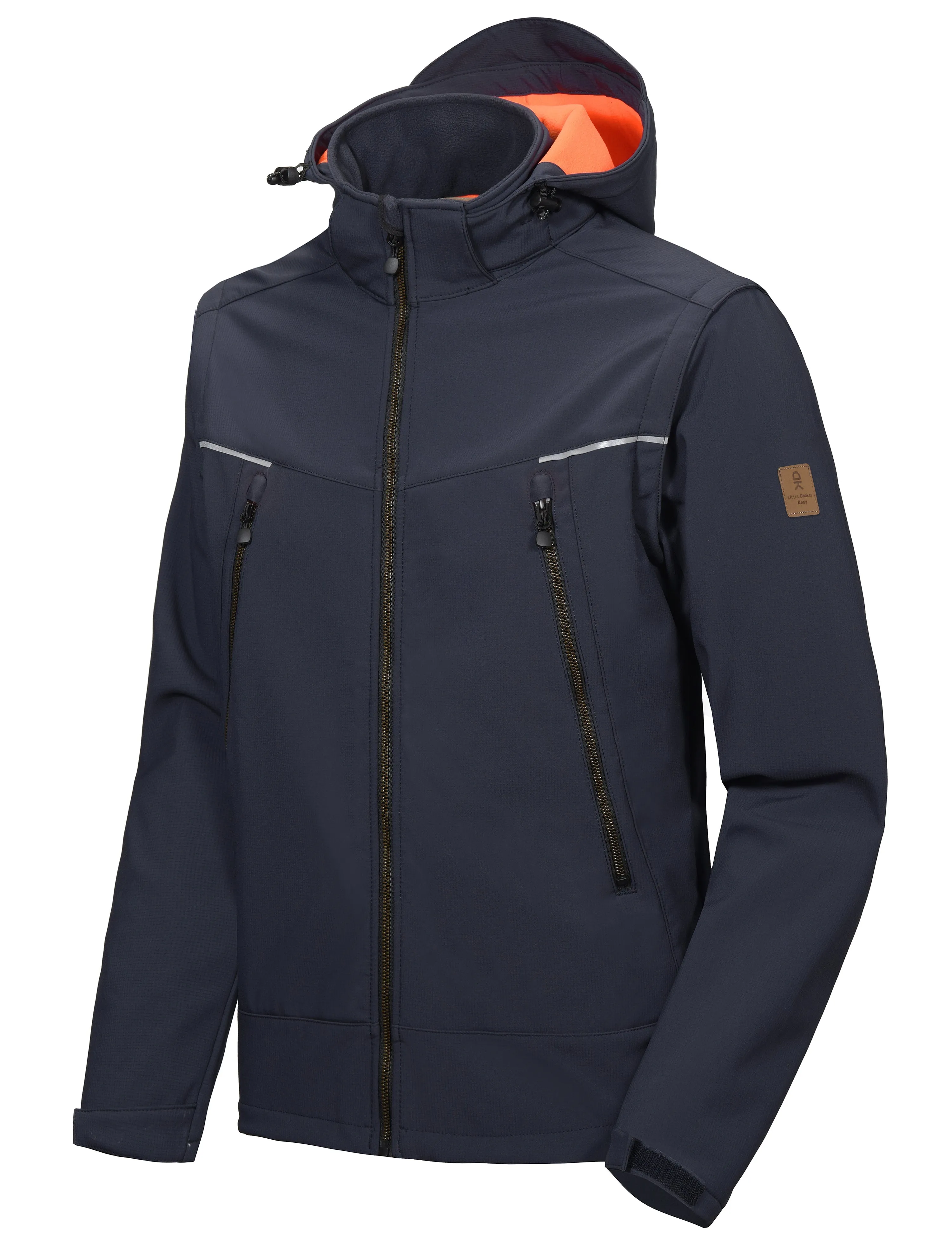 Men's Waterproof Fleece Softshell Ski Jacket