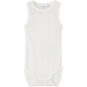 Name It Snow White Wang Wool Needle Tank Bodysuit Ls