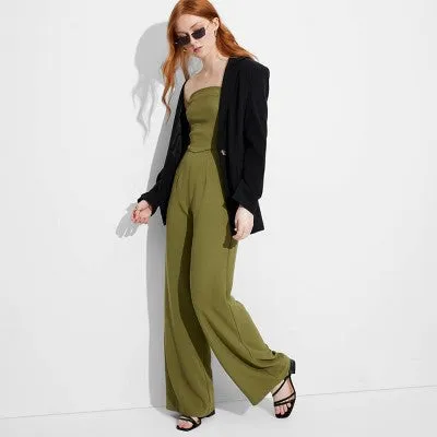 New - Women's Wide Leg Tube Jumpsuit - Wild Fable