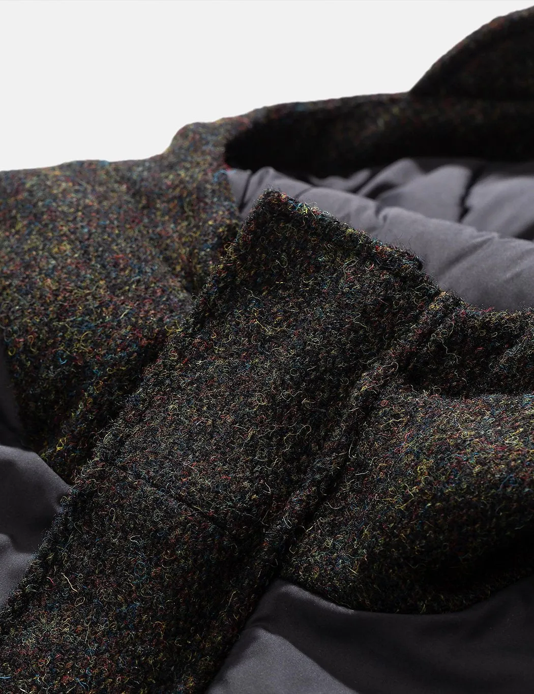 Norse Projects Nunk Harris Tweed Coat - Black Multi