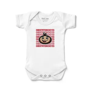 Ohio State Buckeyes Baby Brutus Retro Bodysuit