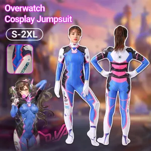 Overwatch DVA Cosplay Jumpsuit