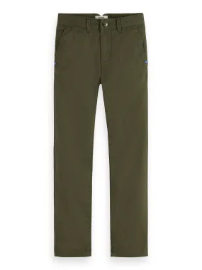 Peached Chino Pants | Military