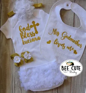 Personalized Baptism Outfit After Party.