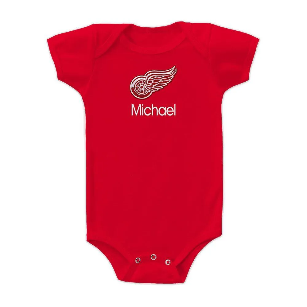 Personalized Detroit Red Wings Bodysuit