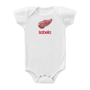 Personalized Detroit Red Wings Bodysuit