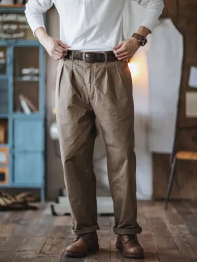 PLEATED CHINO PANT