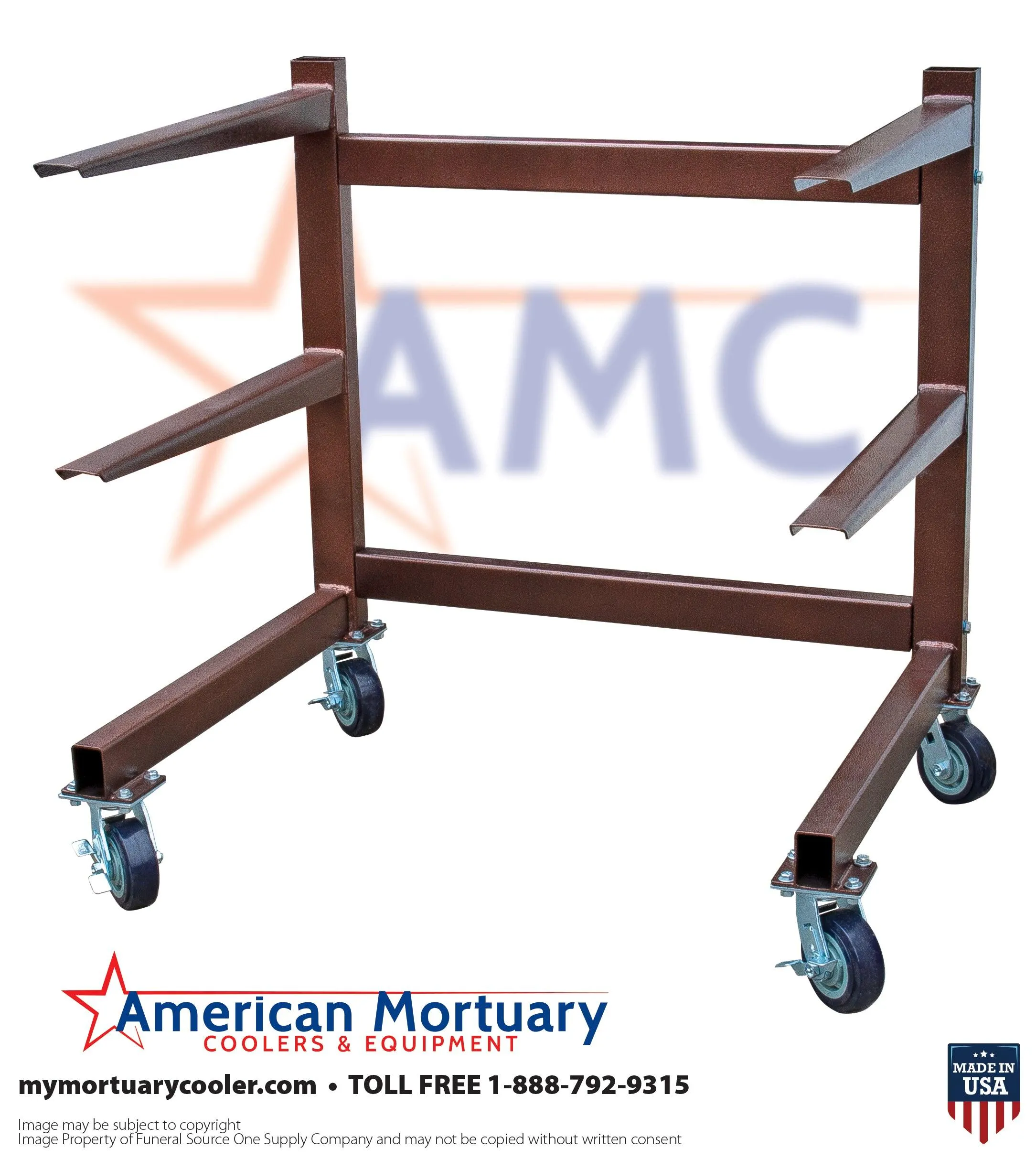 Premium 3-Tier Cantilever Mortuary Rack Model#3T-C