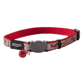 Rogz ReflectoCat Safeloc Extra Small Cat Collar Red Fish