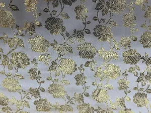 Rose Flower - Brocade Fabric