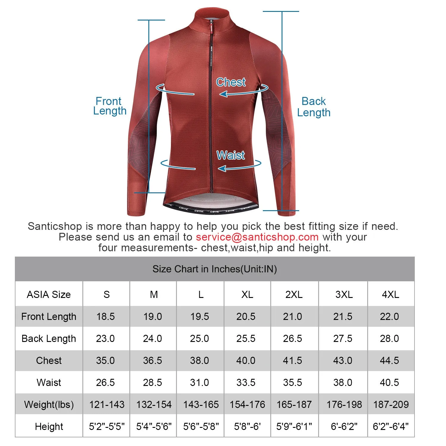 Santic Universal Red Jersey & Men Padded Bib Long Pants Outfit