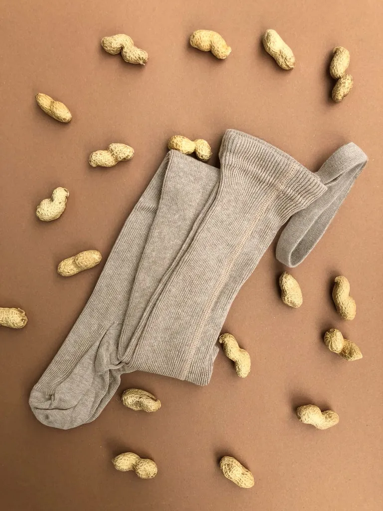 SILLY SILAS FOOTED TIGHTS | PEANUT BLEND