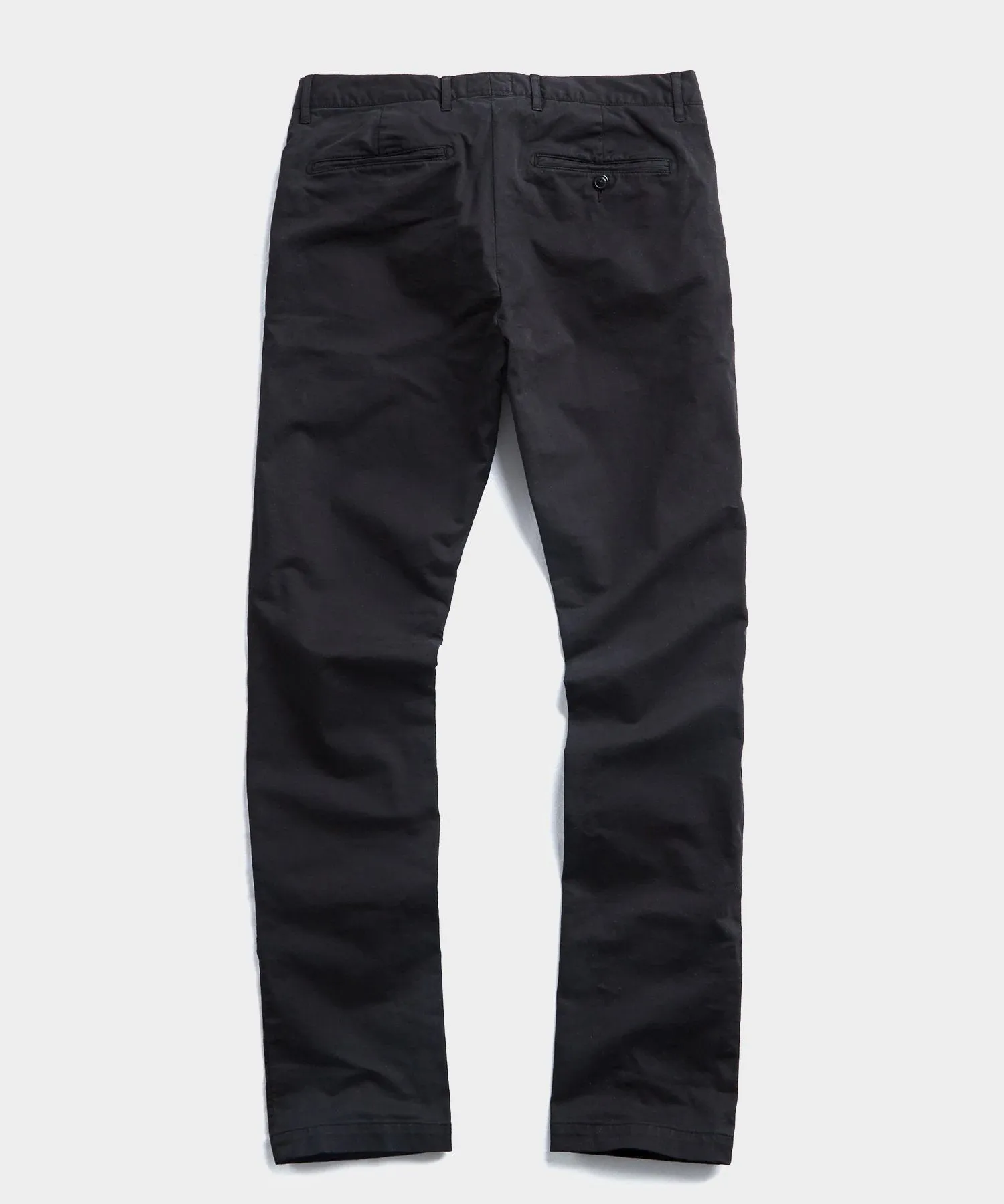 Slim Fit Tab Front Stretch Chino in Black