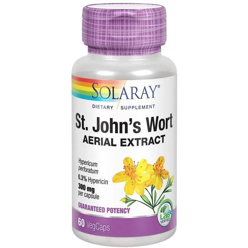 Solaray St. John's Wort Extract 300mg 60 Caps